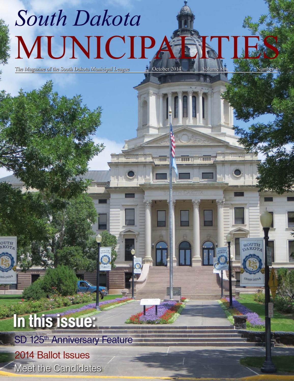 South Dakota Municipalities Oct. 2014 by South Dakota Municipal