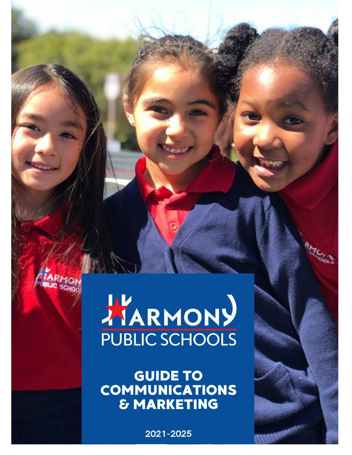 Harmony Public Schools Guide To Communications Marketing By Harmony 