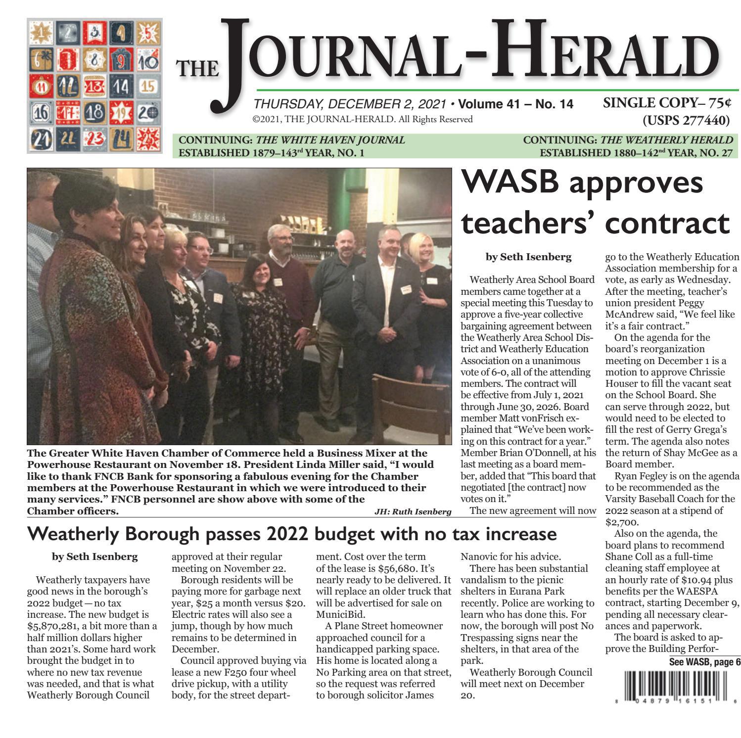 The JournalHerald, December 2, 2021 by canwinjournal Issuu