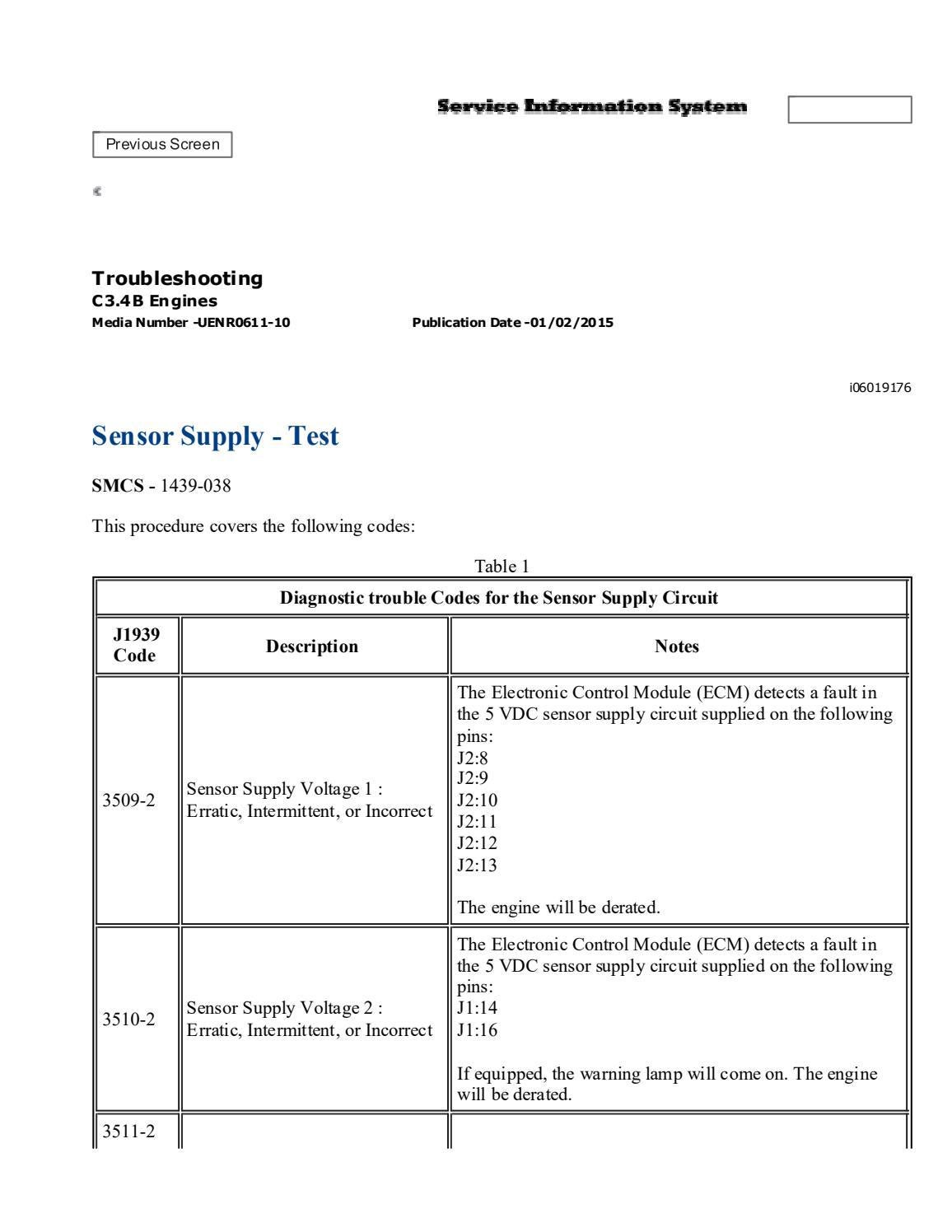 CAT C3.4B Service Manual by engineparts2 Issuu