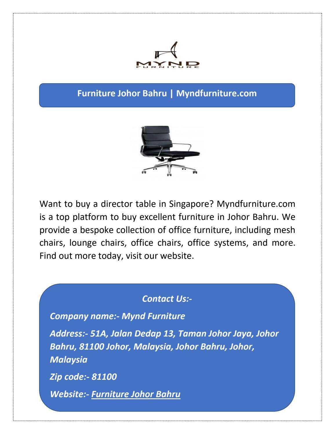Furniture Johor Bahru by Mynd Furniture Issuu