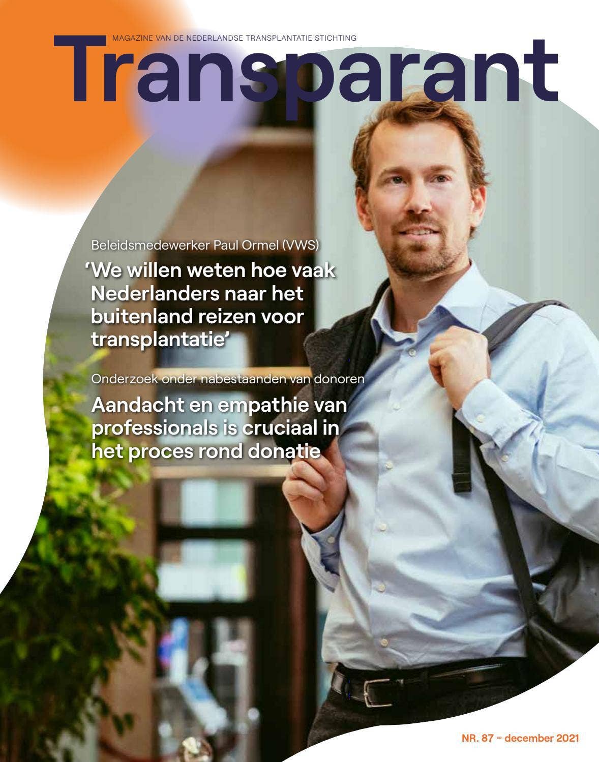 Transparant Magazine nr 87 - december 2021 by Transplantatiestichting -  Issuu