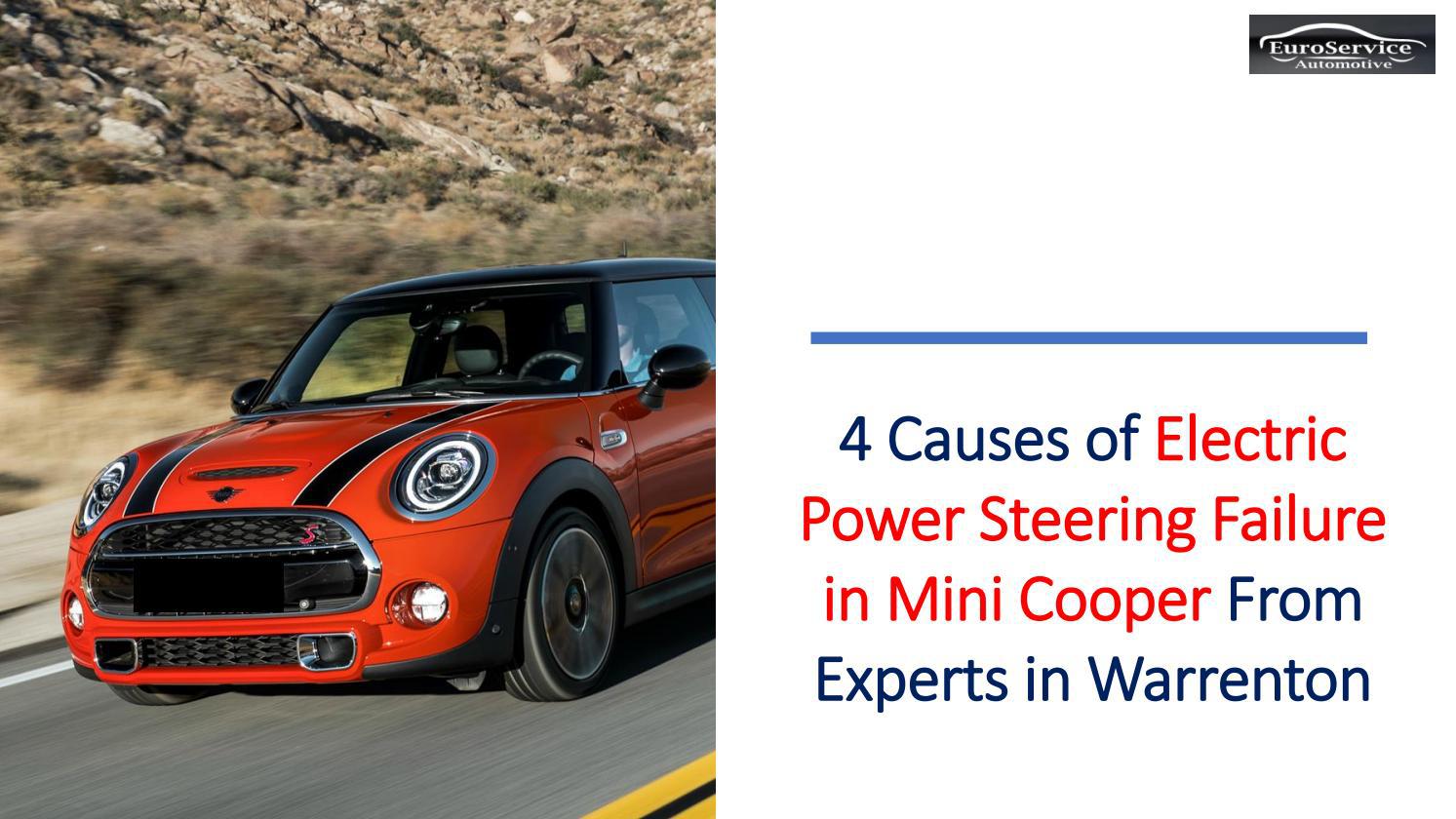 4 Causes of Electric Power Steering Failure in Mini Cooper from Experts