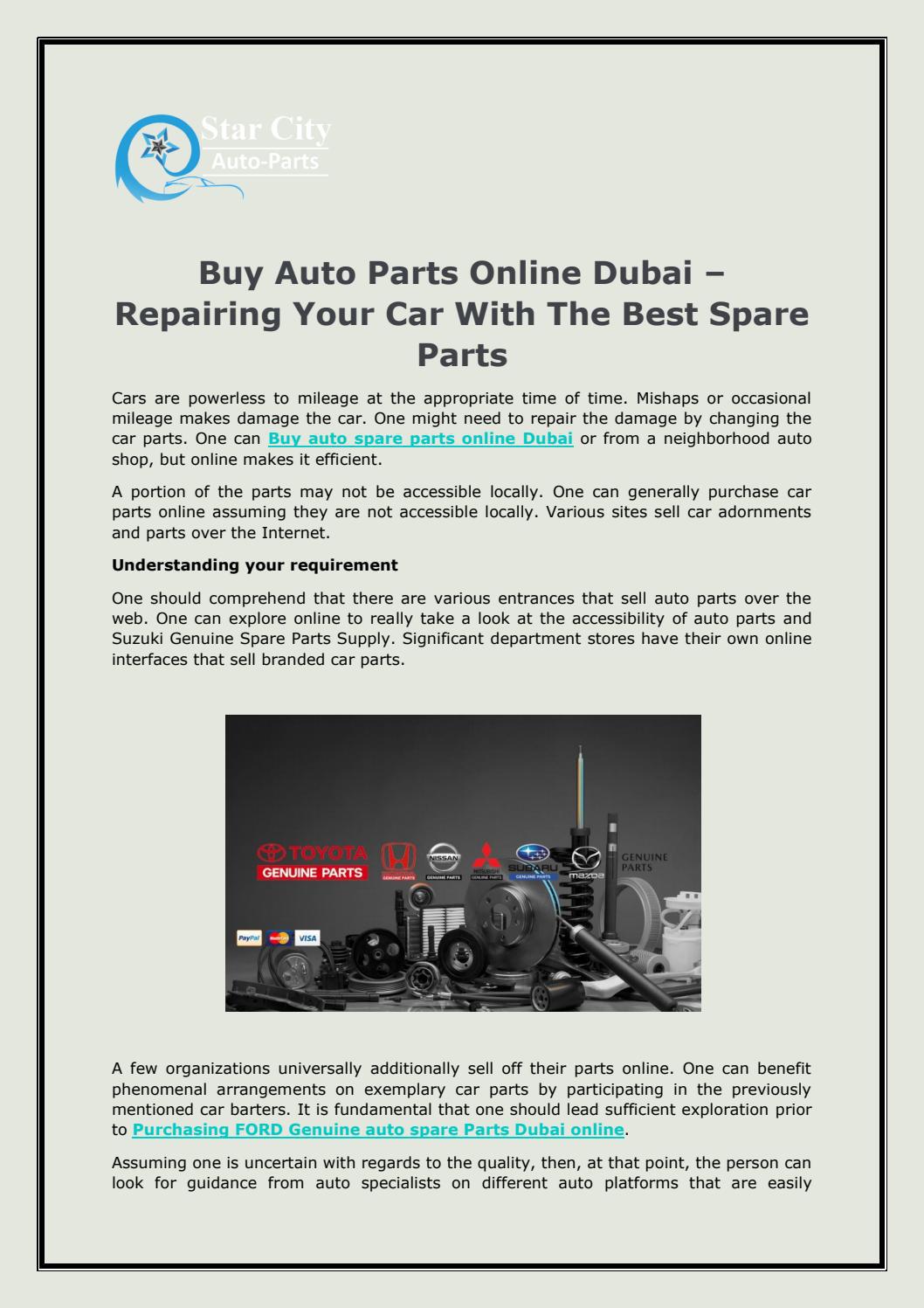 Car Spare Parts Online Dubai Reviewmotors.co
