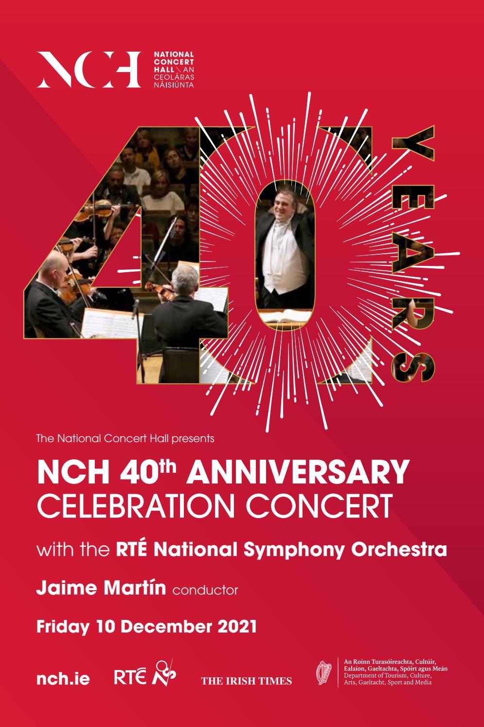 NCH 40th Anniversary Programme By National Concert Hall Issuu