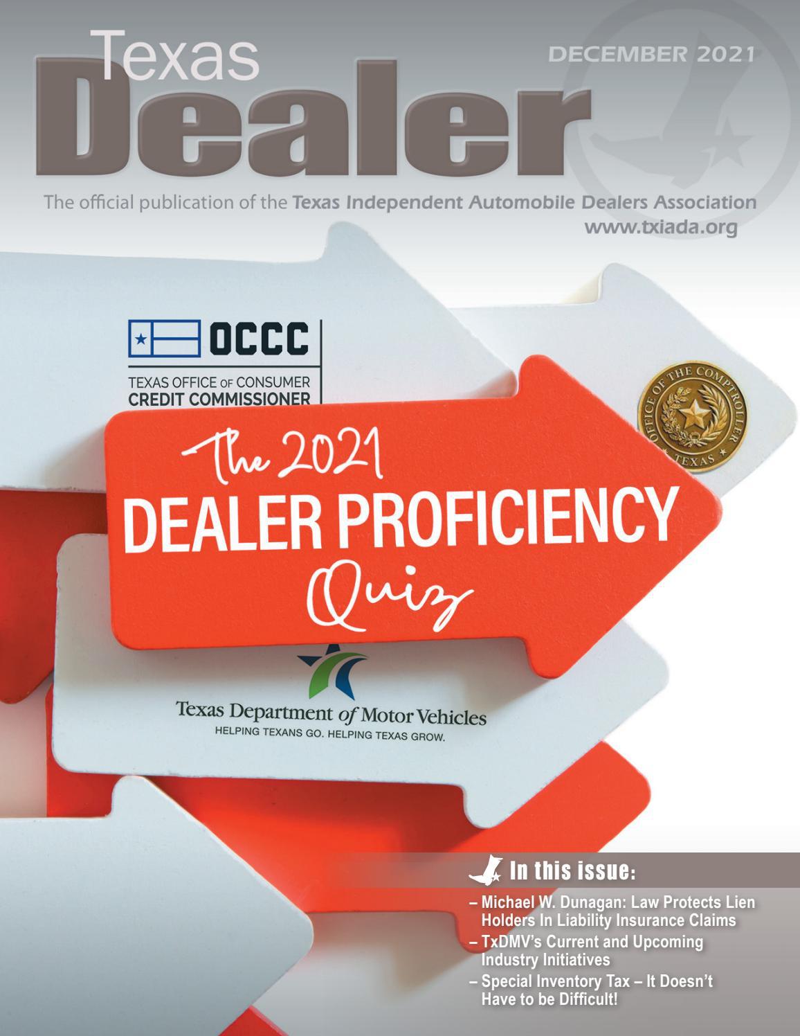 Texas Dealer December 2021 by Texas Independent Auto Dealers