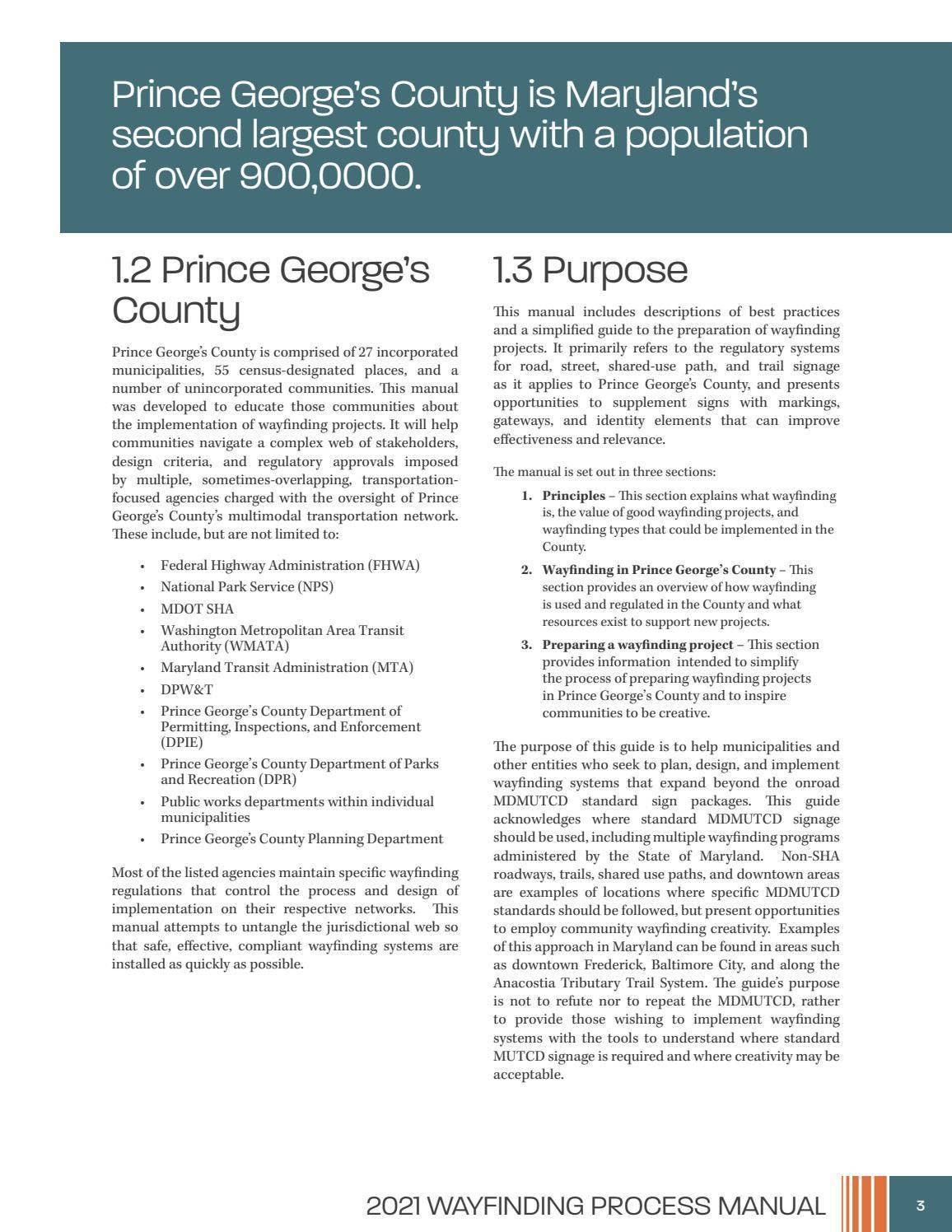 Wayfinding Process Manual - November 2021 by The Maryland-National ...