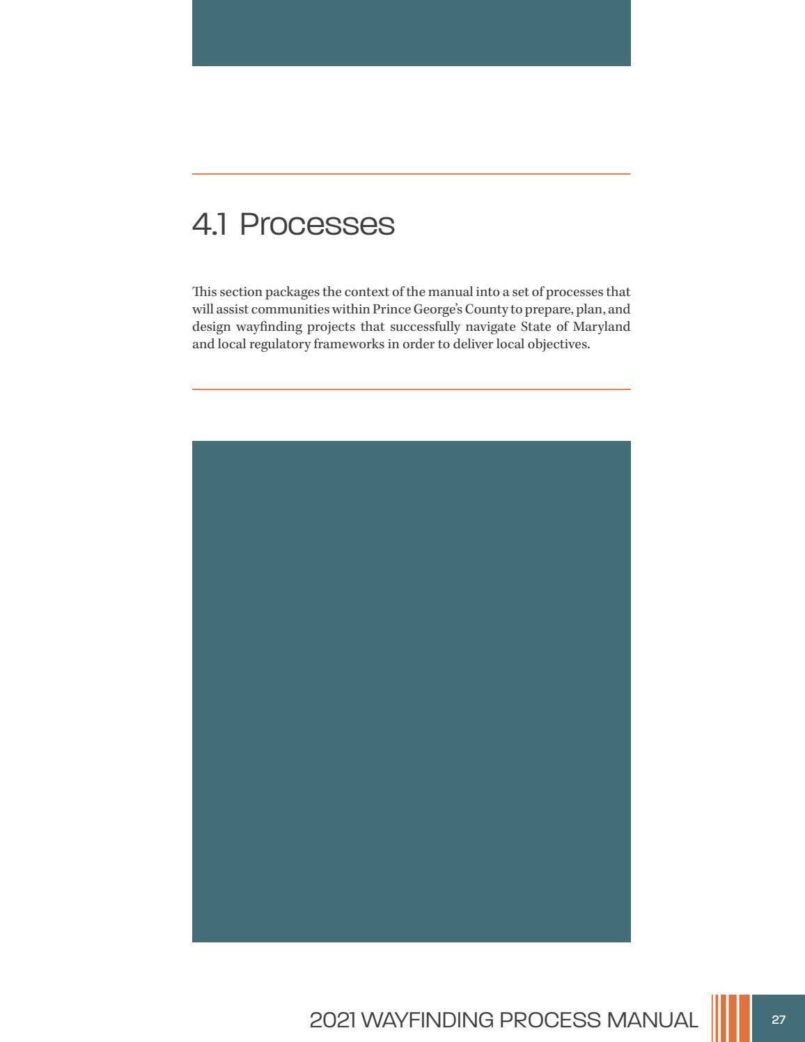 Wayfinding Process Manual - November 2021 by The Maryland-National ...