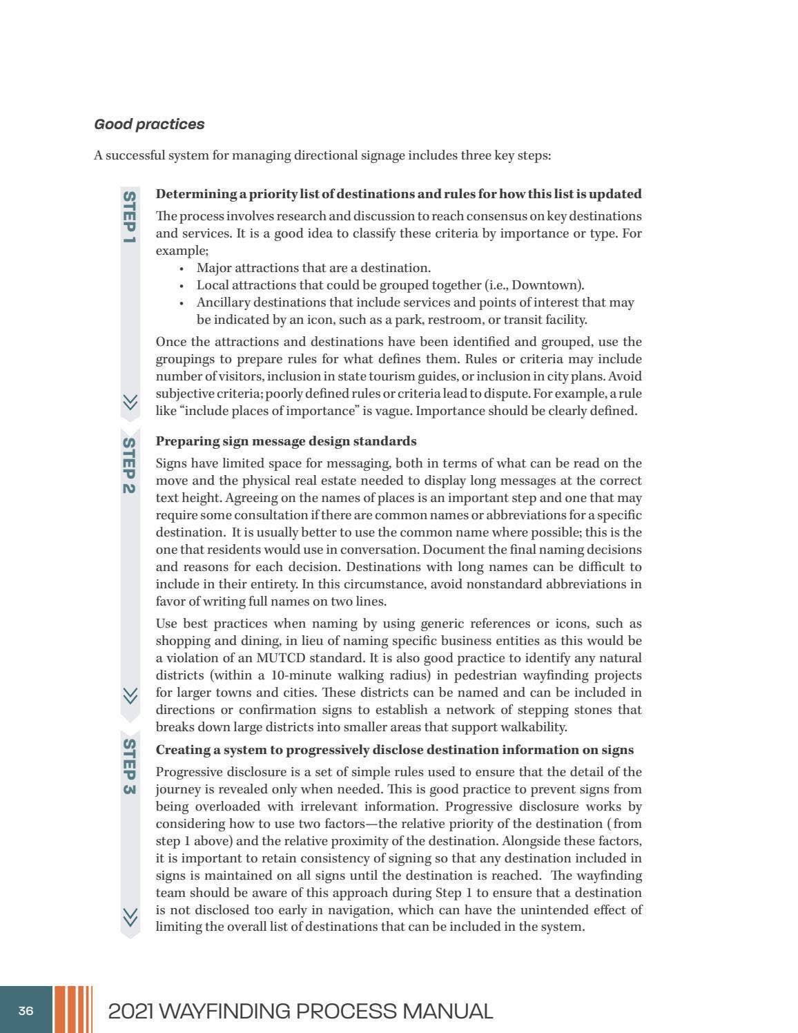 Wayfinding Process Manual - November 2021 by The Maryland-National ...