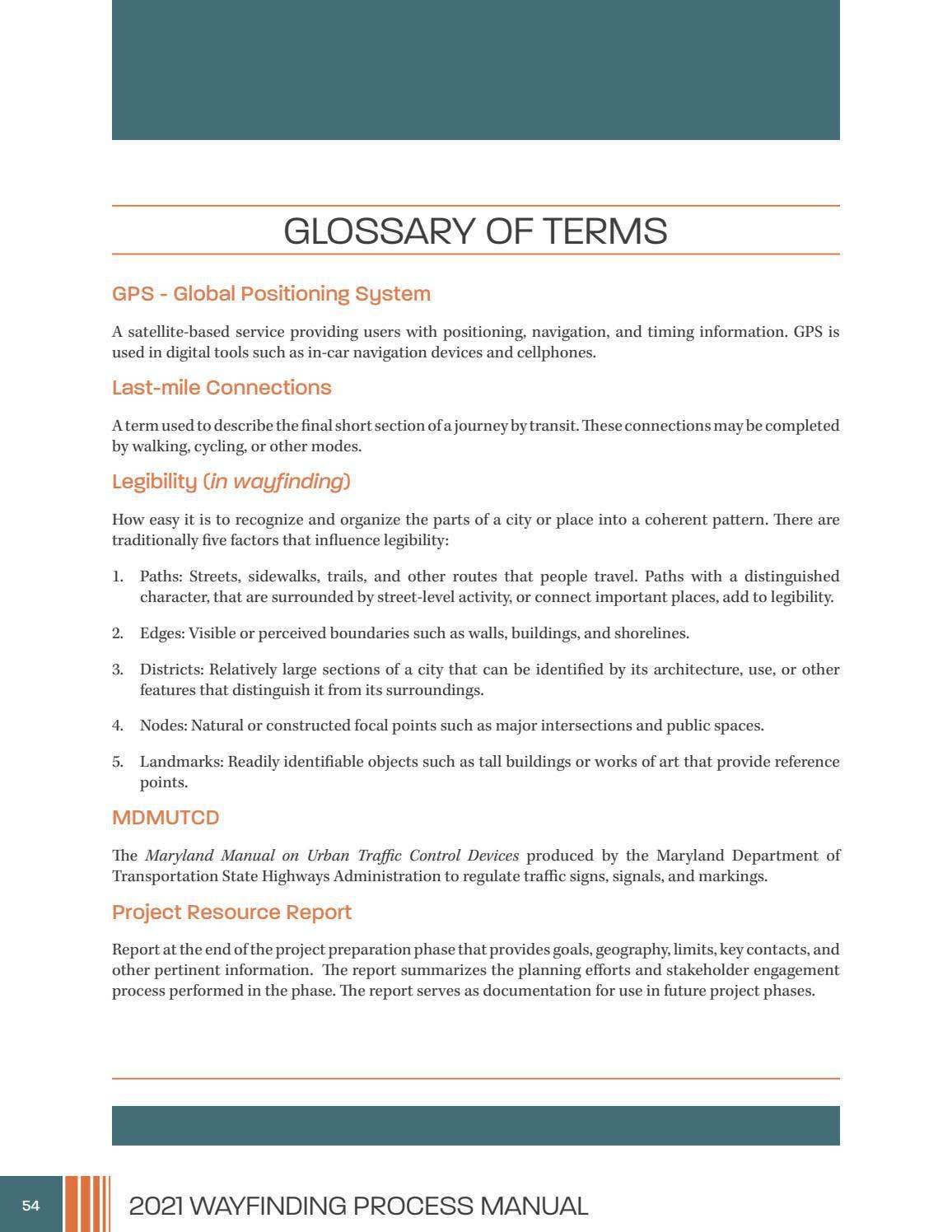 Wayfinding Process Manual - November 2021 by The Maryland-National ...