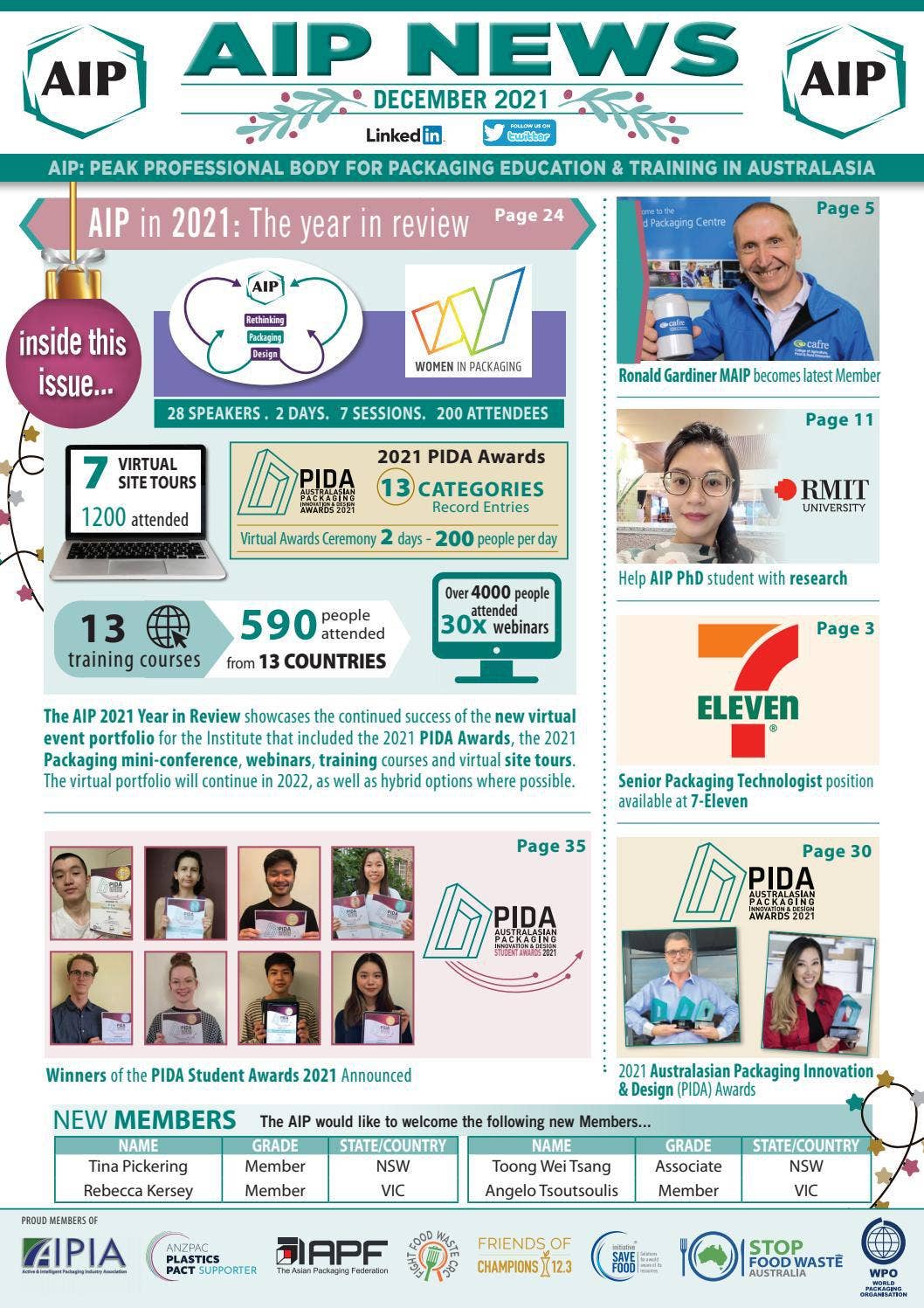 AIP December 2021 eNewsletter by Australian Institute of Packaging - Issuu