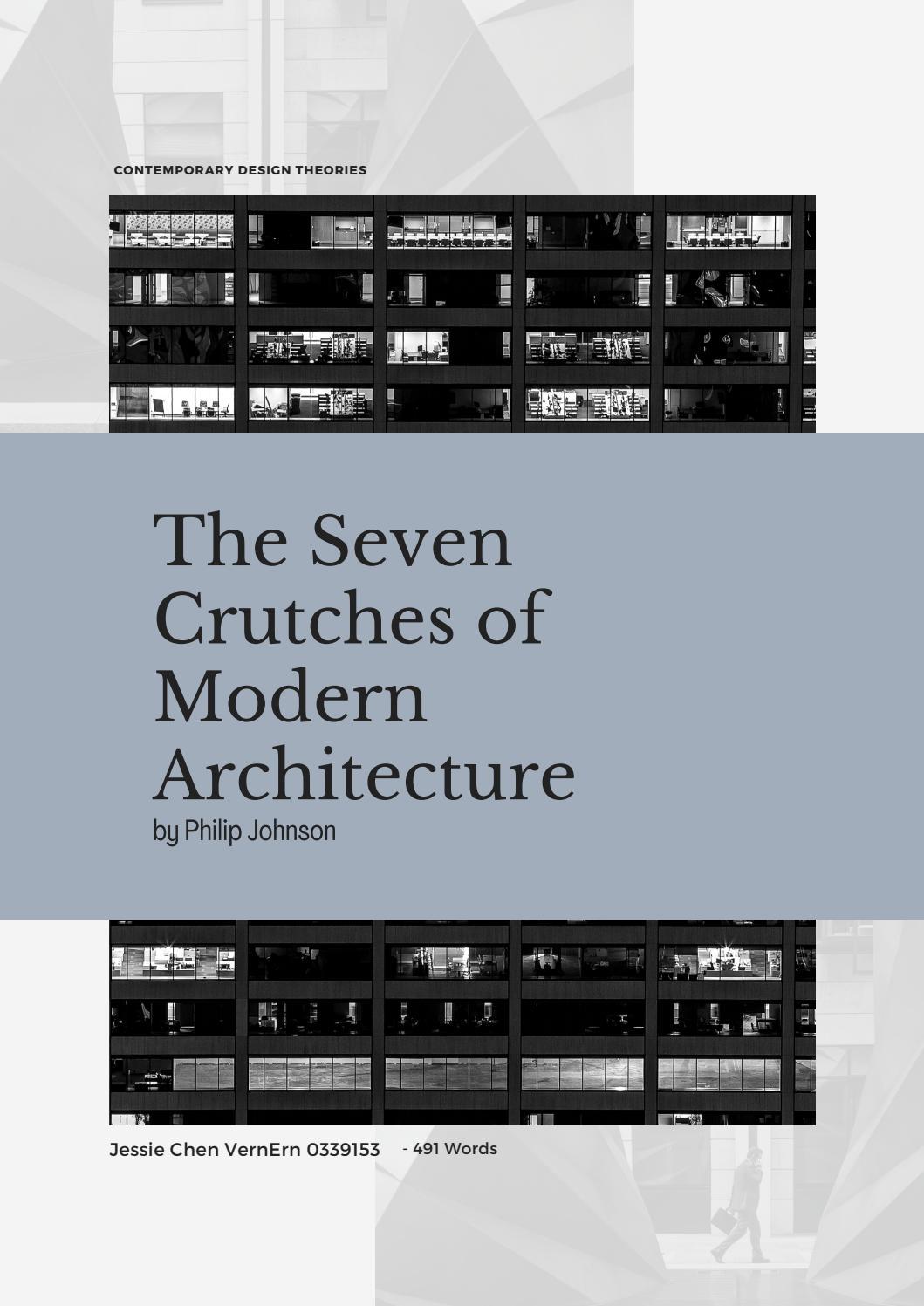 The Seven Crutch of Modern Architecture (CDT) by Jessie Chen Issuu