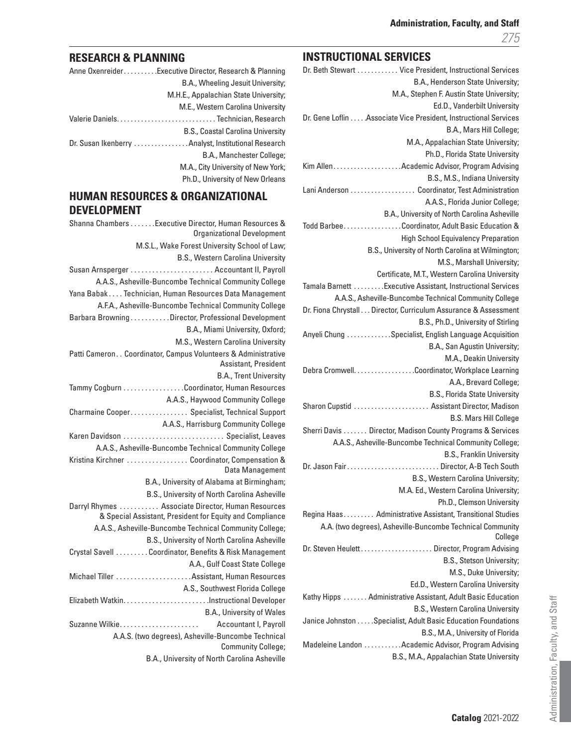 20212022 AB Tech Catalog by Asheville Technical Community