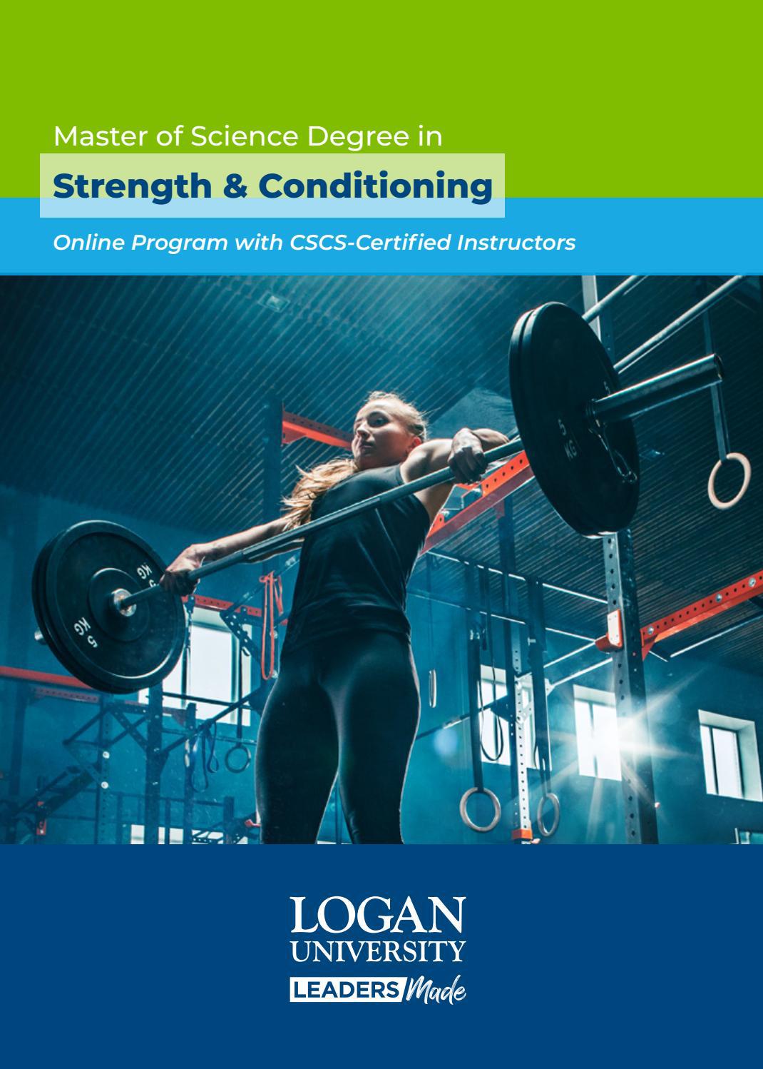 Logan University Master of Science in Strength & Conditioning by