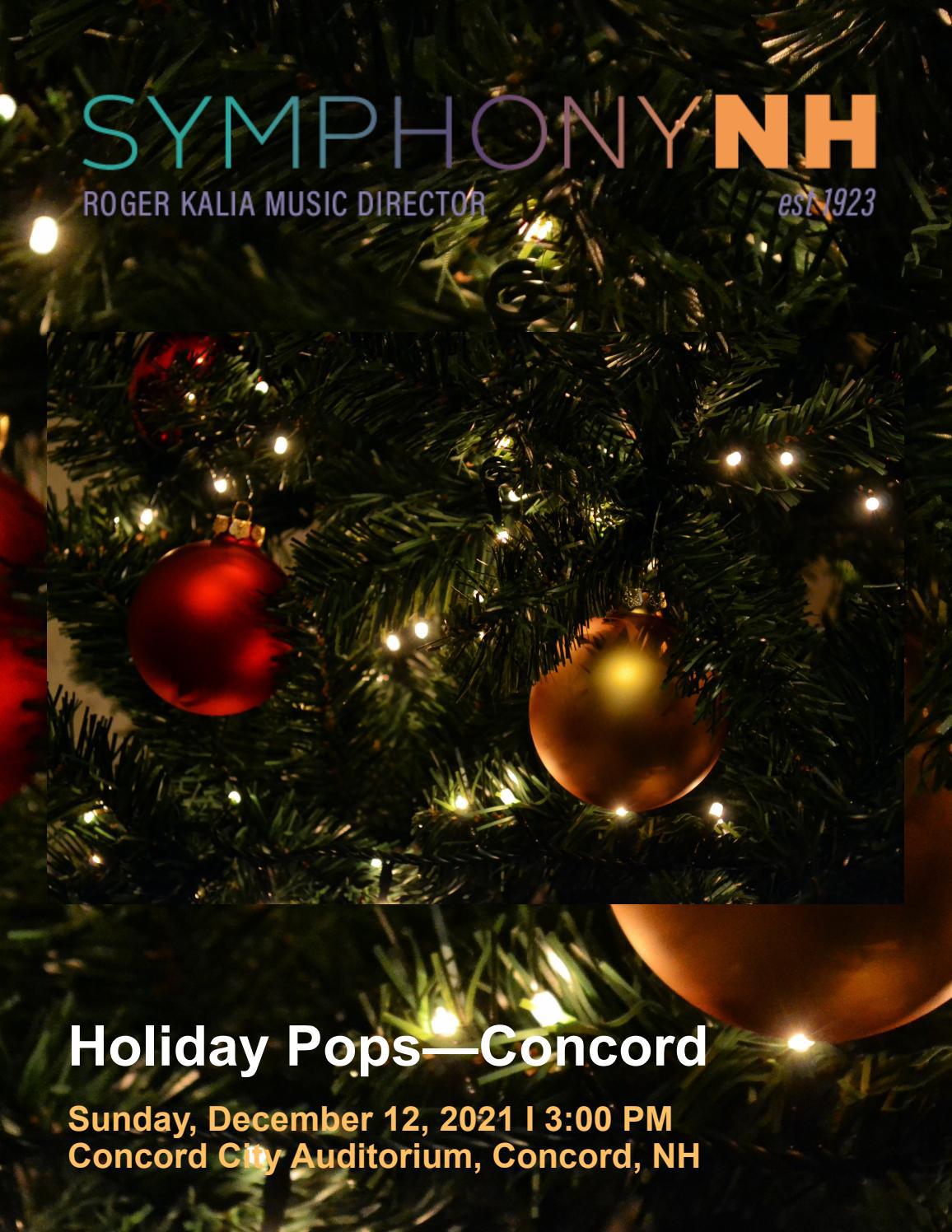 Christmas House Tours 2022 Nashua Sympthony Symphony Nh Issuu 7 December 12 2021 Holiday Pops By Symphonynh - Issuu
