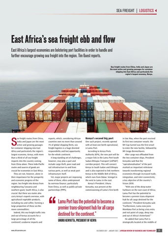 East Africa’s sea freight ebb and flow