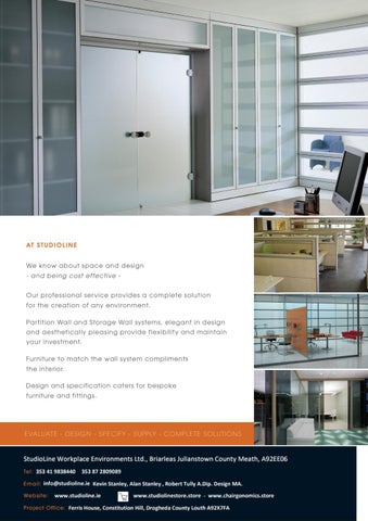 StudioLine Workplace Environments 灯饰目录 · StudioLine 室内 Services 第 6 页