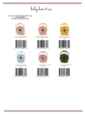 Bar & Co Spring 2022 Catalog 家具目录 · Baby 第 15 页