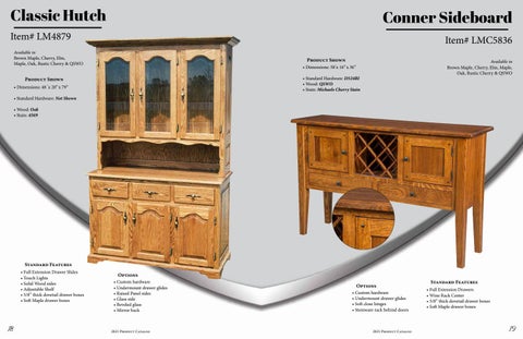 E & G Amish Furniture 家具目录 · 2021 L&M Woodworking - E&G Amish 家具 第 10 页
