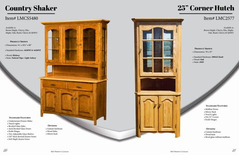 E & G Amish Furniture 家具目录 · 2021 L&M Woodworking - E&G Amish 家具 第 11 页