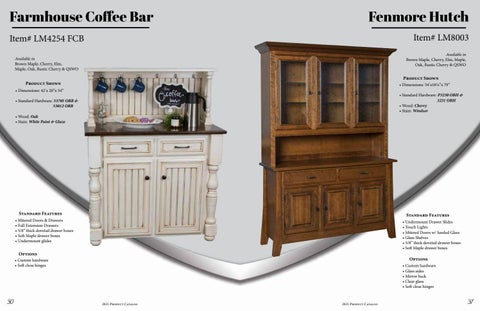 E & G Amish Furniture 家具目录 · 2021 L&M Woodworking - E&G Amish 家具 第 16 页