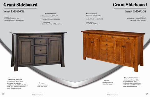 E & G Amish Furniture 家具目录 · 2021 L&M Woodworking - E&G Amish 家具 第 19 页