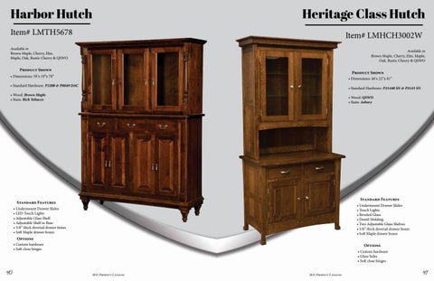 E & G Amish Furniture 家具目录 · 2021 L&M Woodworking - E&G Amish 家具 第 21 页