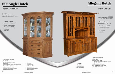 E & G Amish Furniture 家具目录 · 2021 L&M Woodworking - E&G Amish 家具 第 3 页