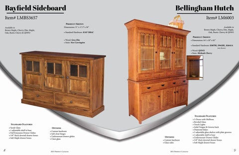 E & G Amish Furniture 家具目录 · 2021 L&M Woodworking - E&G Amish 家具 第 5 页