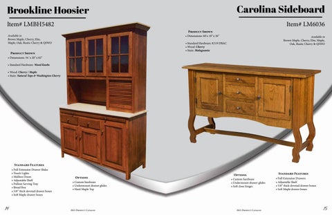 E & G Amish Furniture 家具目录 · 2021 L&M Woodworking - E&G Amish 家具 第 8 页