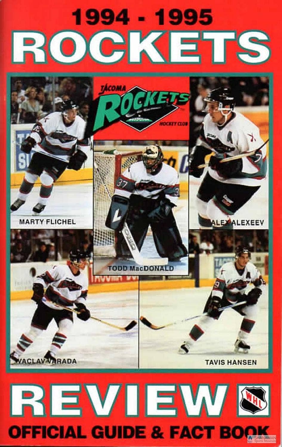 1994-95 Tacoma Rockets Hockey Official Guide & Fact Book by Tacoma
