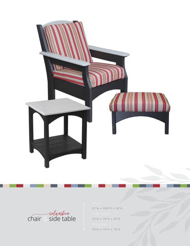 E & G Amish Furniture 家具目录 · E&G Amish 家具 户外 Retreat 第 5 页