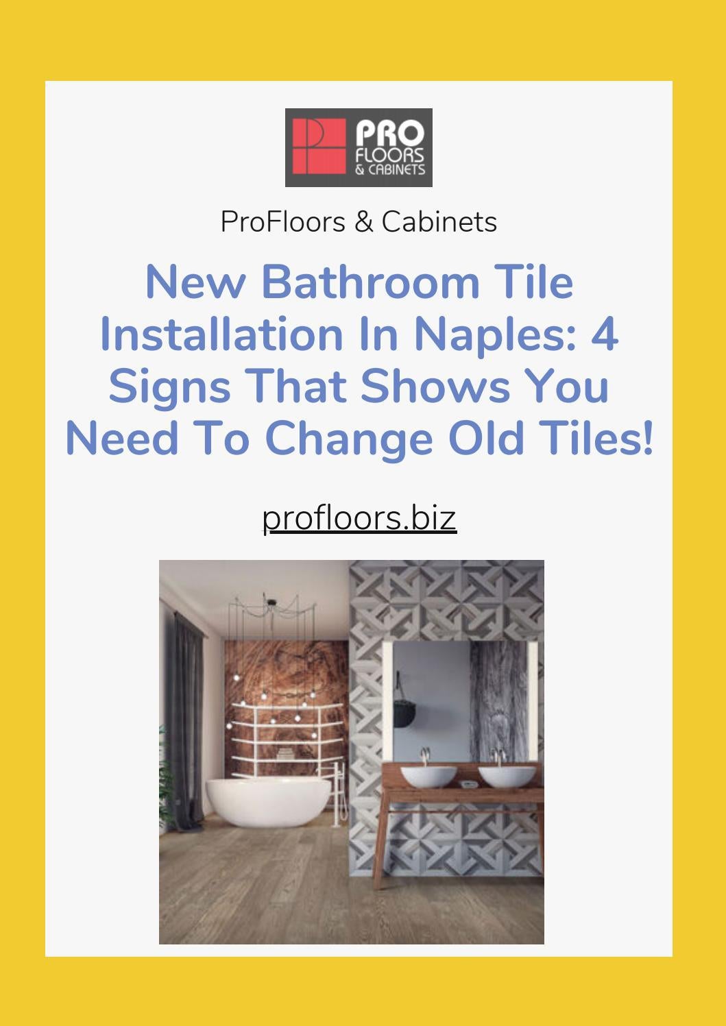 4 Signs That Shows You Need To Change Old Bathroom Tile Installation In