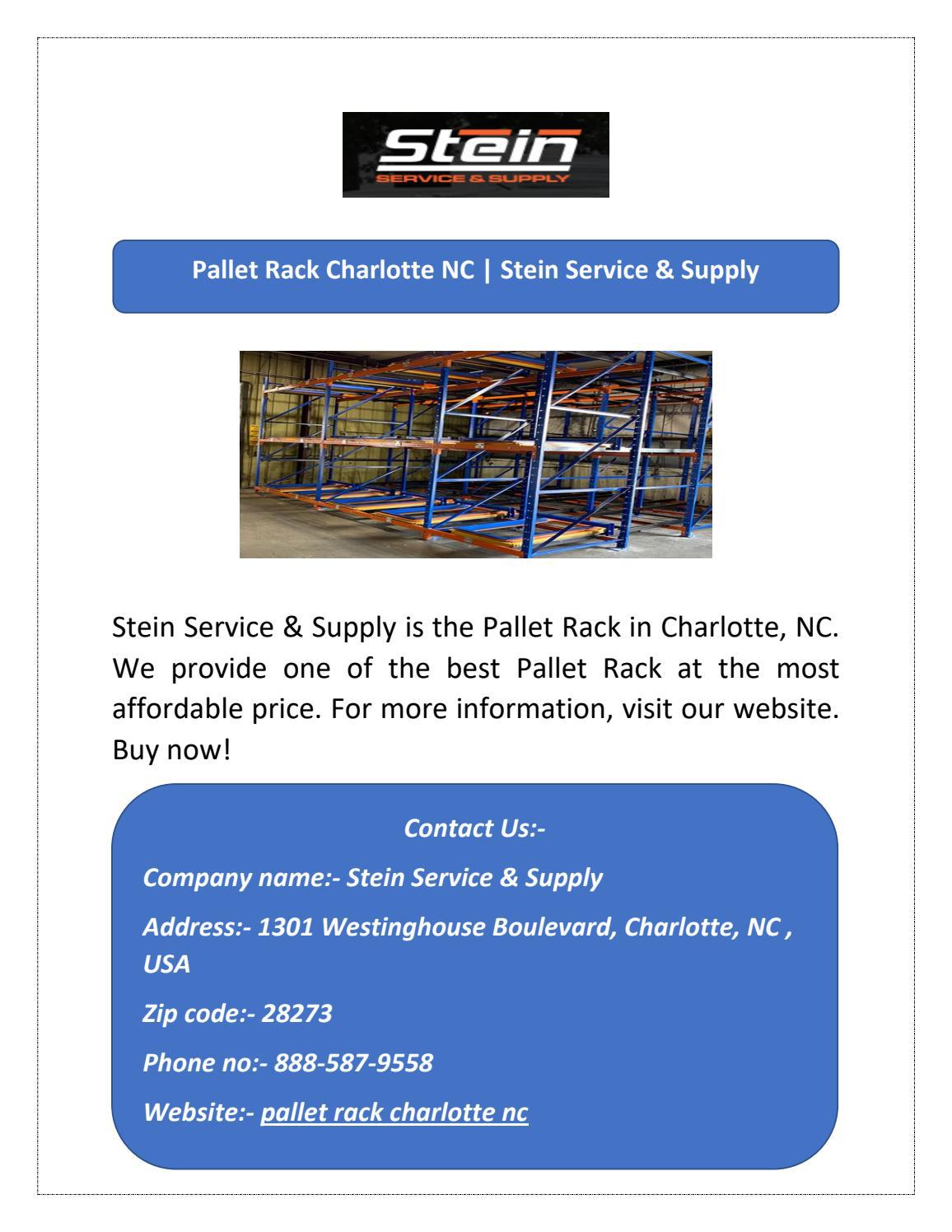 Pallet Rack Charlotte NC Stein Service & Supply by