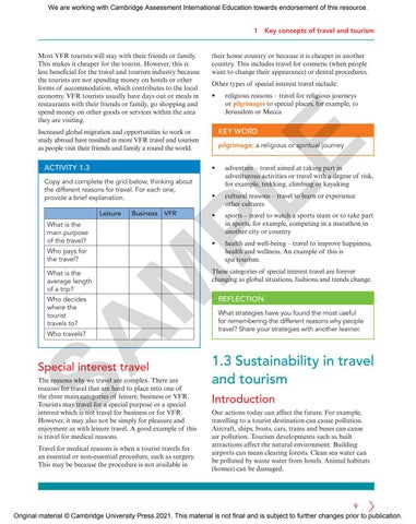 IGCSE O Level Travel & Tourism by Cambridge International Education - Issuu