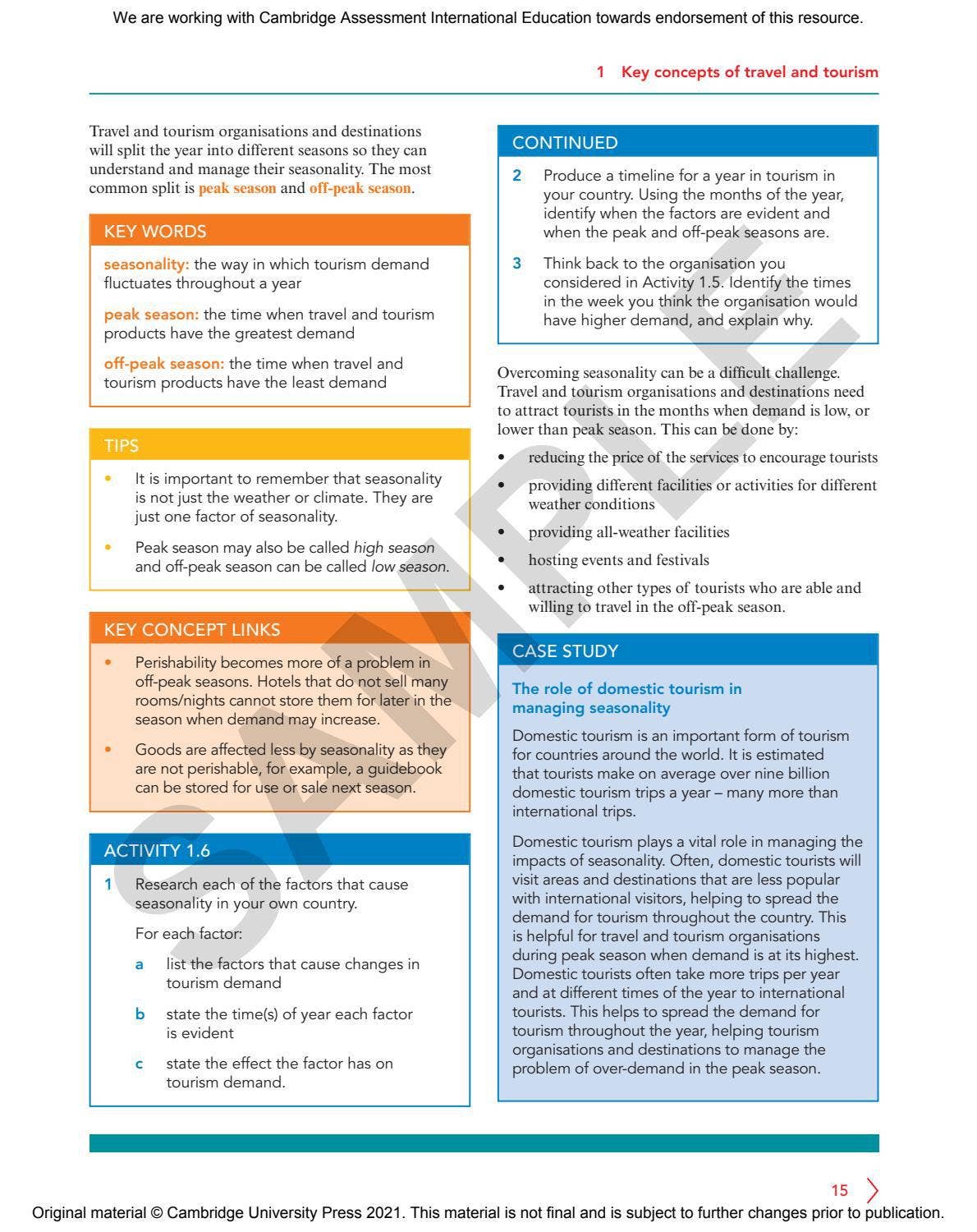 IGCSE O Level Travel & Tourism by Cambridge International Education - Issuu