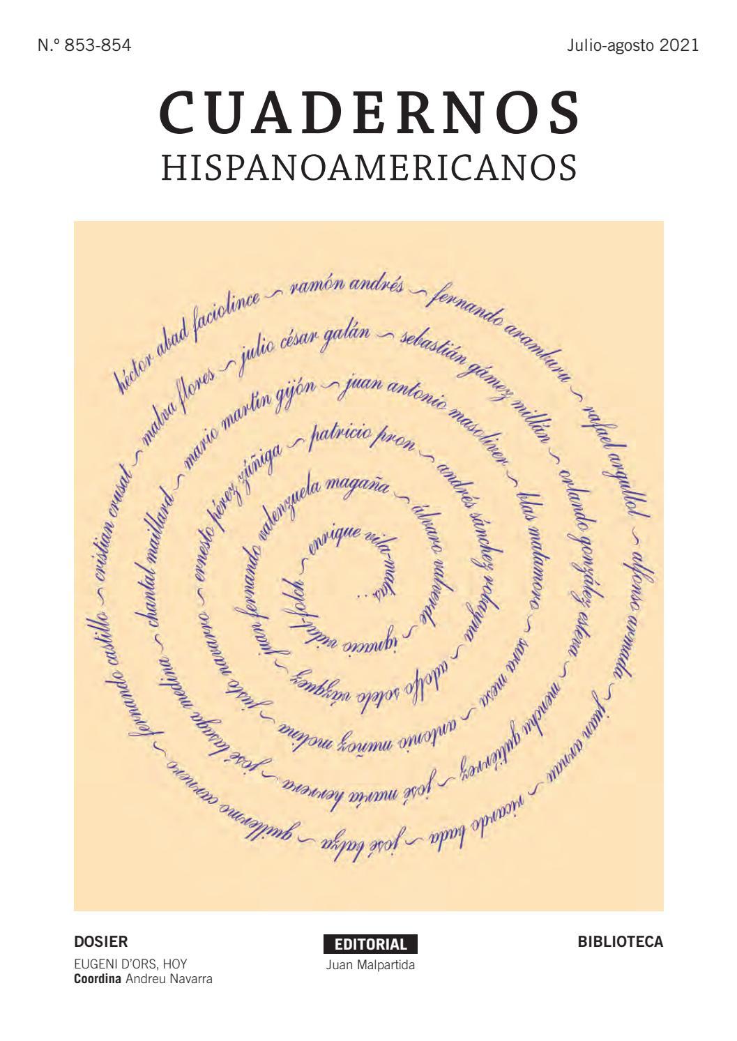 Cuadernos Hispanoamericanos. Número 853-854. (Julio-Agosto 2021) by AECID  PUBLICACIONES - Issuu