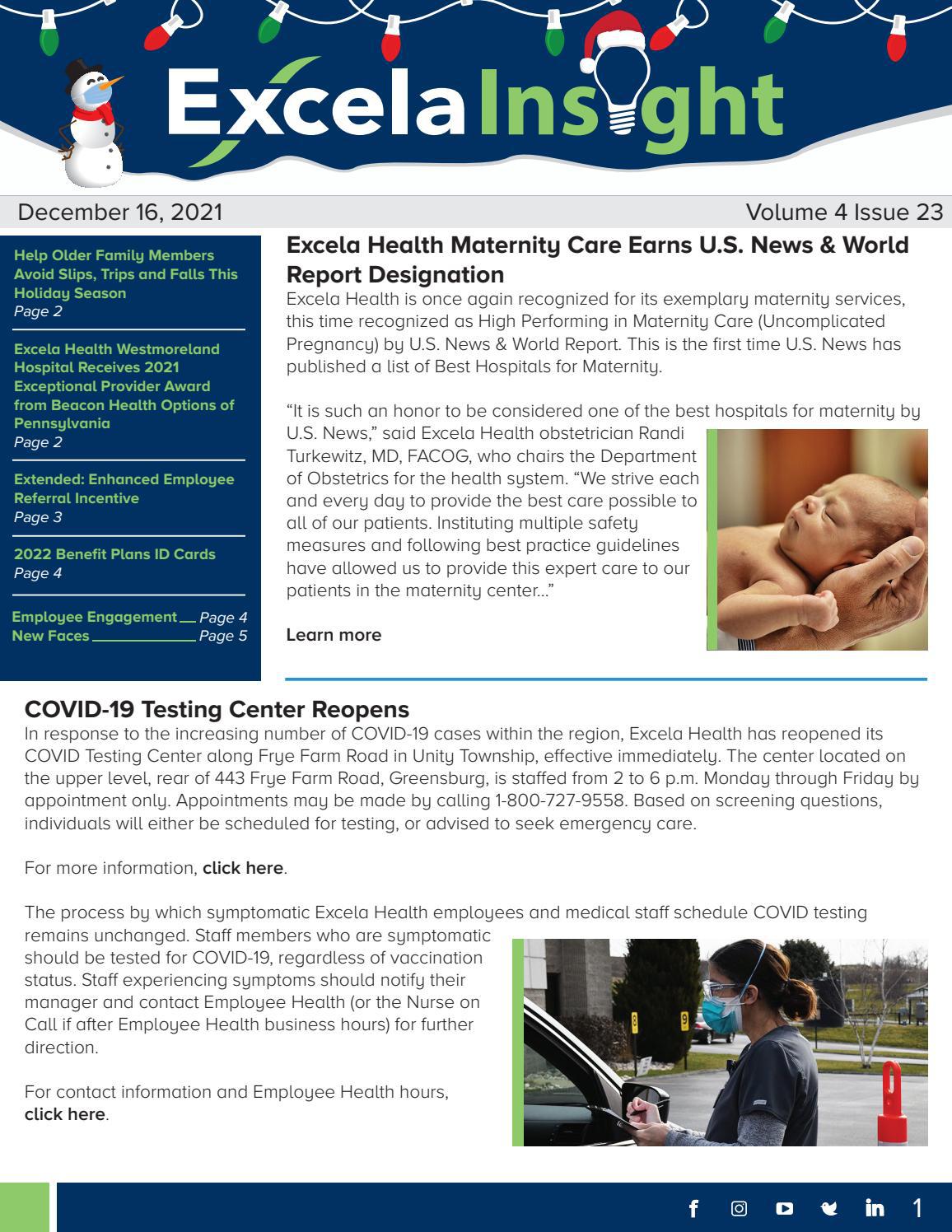 Excela Insight 12/16/2021 by Excela Health Issuu