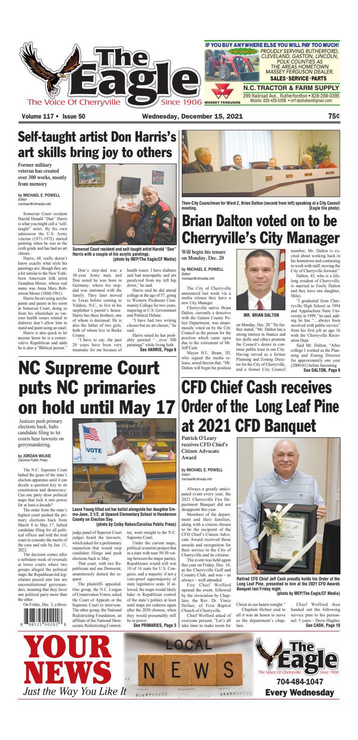 Cherryville Eagle 121521 by Community First Media Issuu