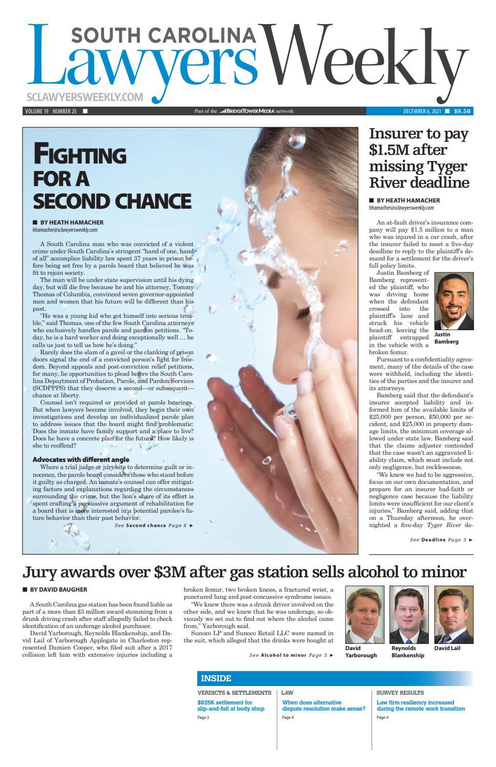 South Carolina Lawyers Weekly December 6, 2021 by SC Biz News Issuu