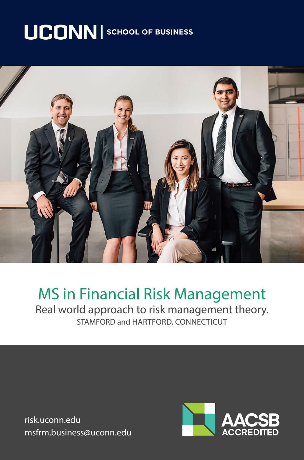 UConn MS in Financial Risk Management Program Brochure by UConn