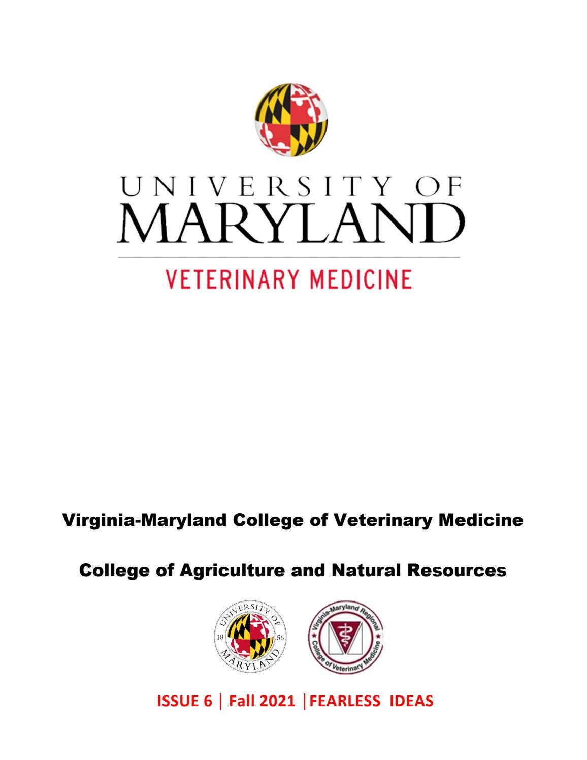 Veterinary Medicine Newsletter Fall 2021 by University of Maryland