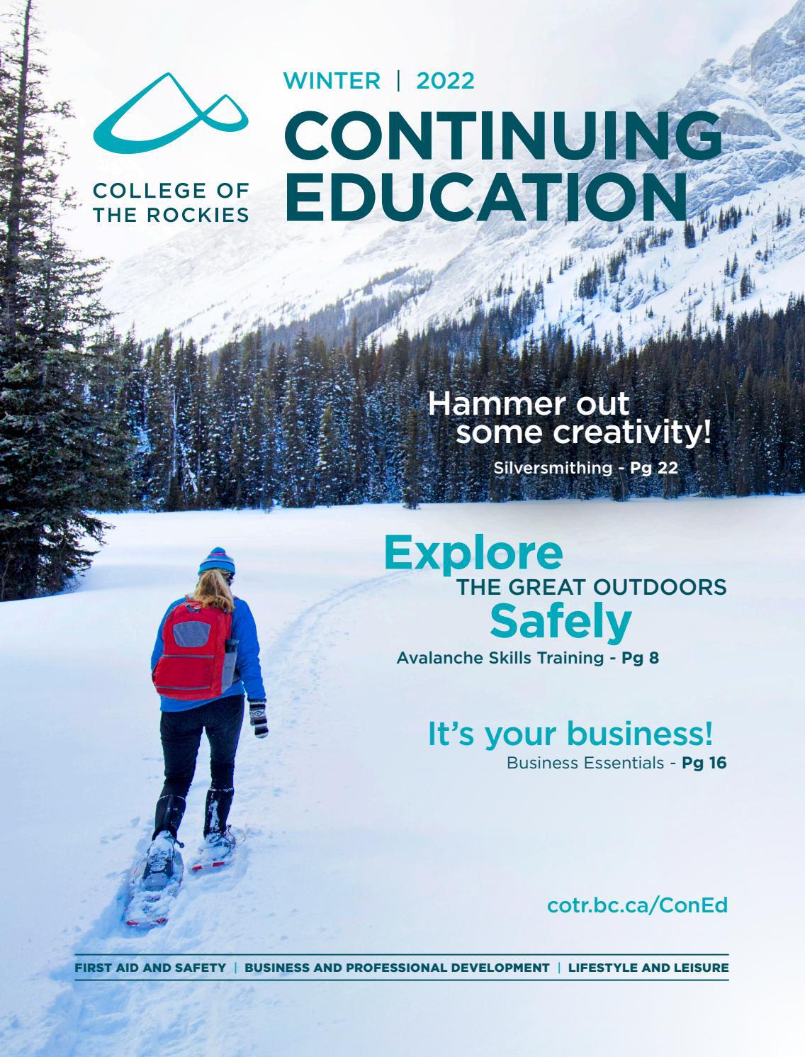 College Of The Rockies Winter 2022 Continuing Education Guide By