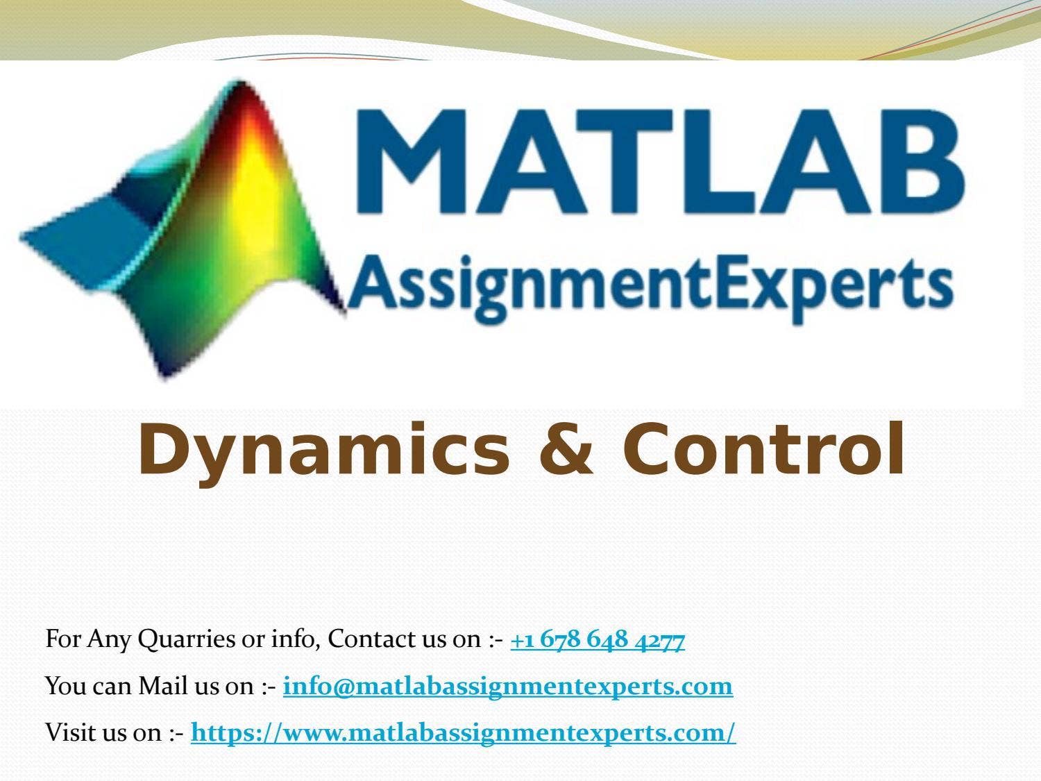 control system using matlab assignment help | matlab... Control System Assignment Help by Matlab Assignment Experts - Issuu