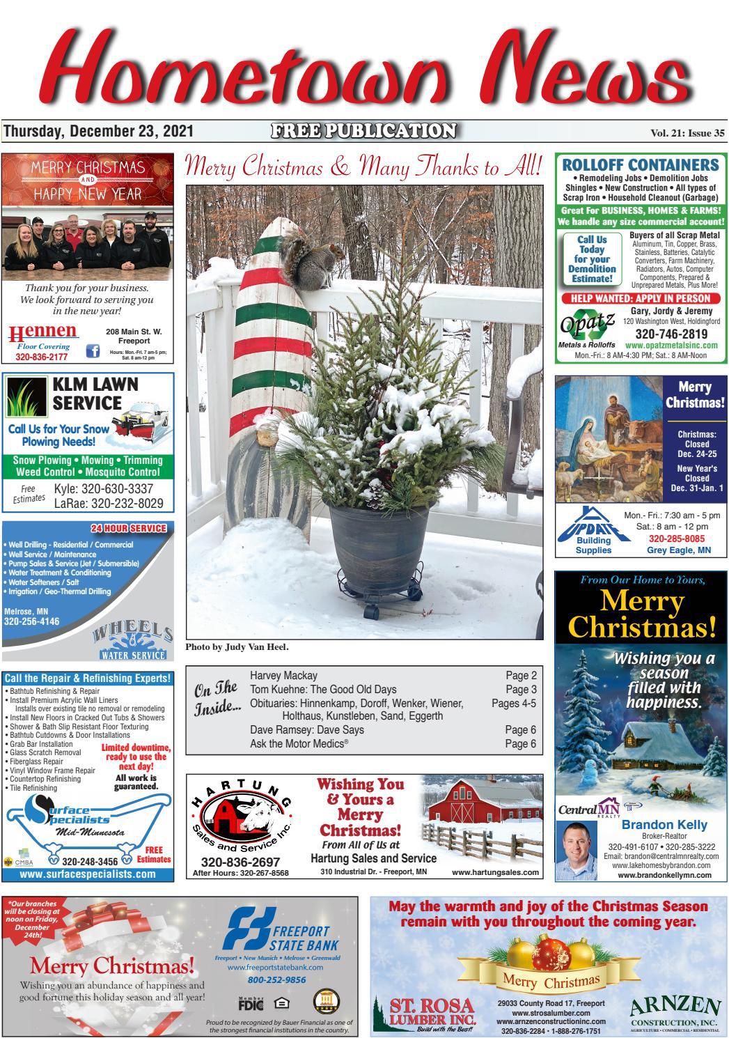 Hometown News December 23 2021 by Hometown News Issuu