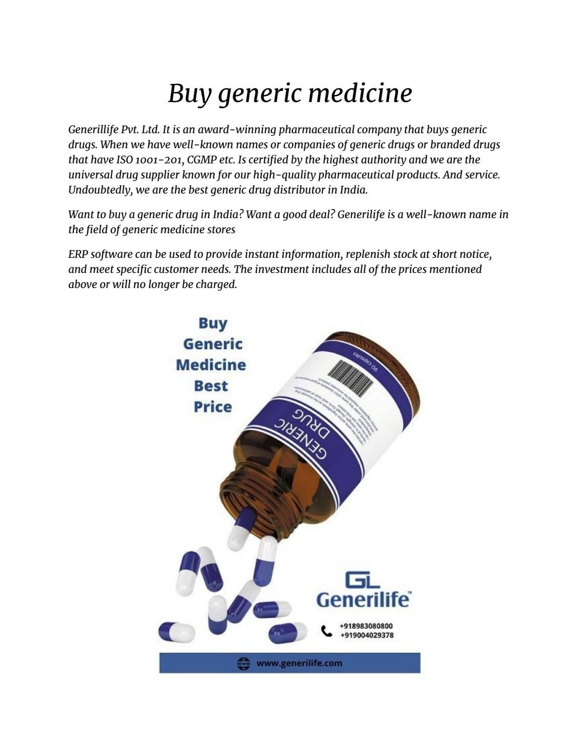 Buy Generic Medicine by Generic Medicine Issuu