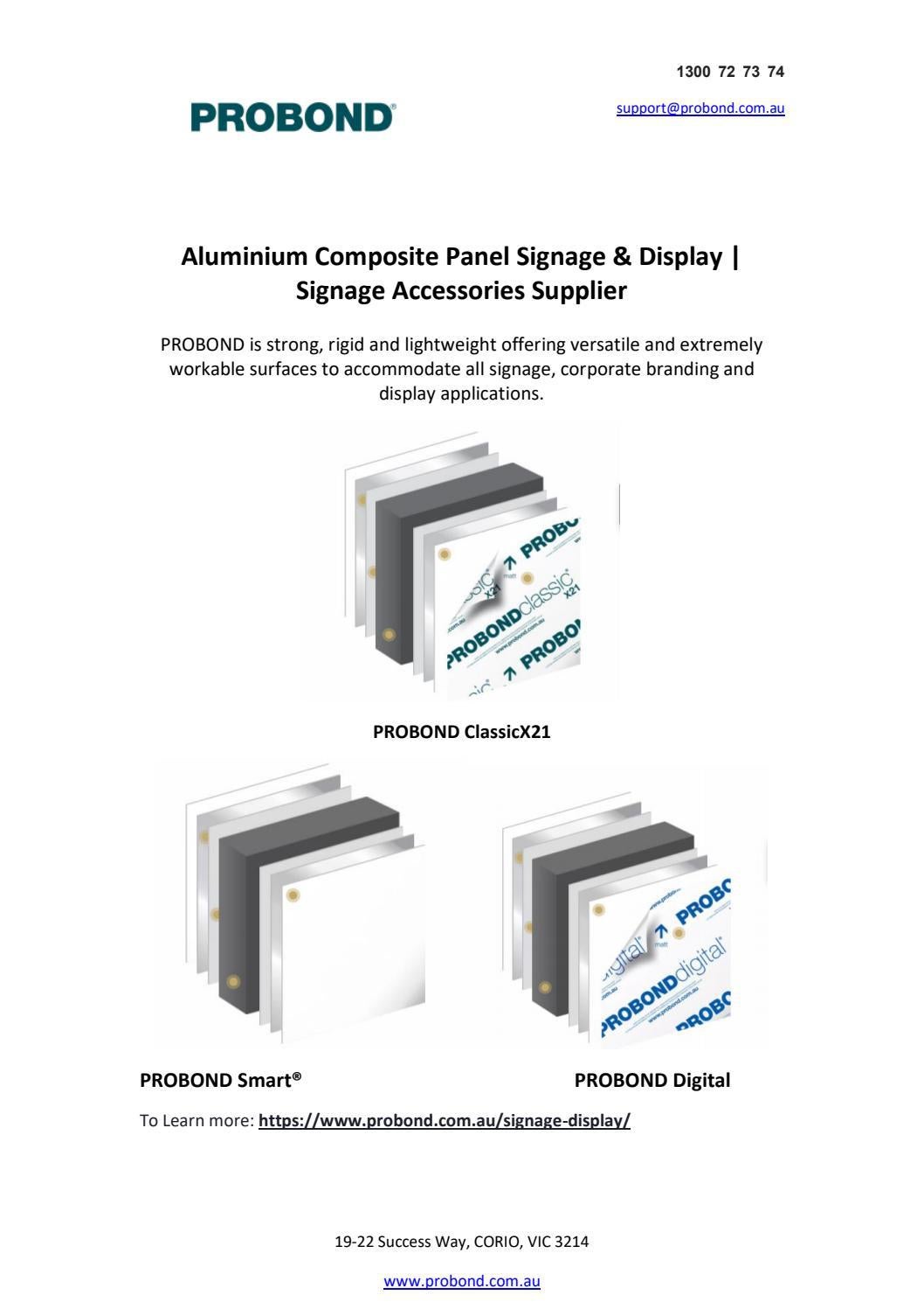Aluminium Composite Panel Signage & Display Signage Accessories