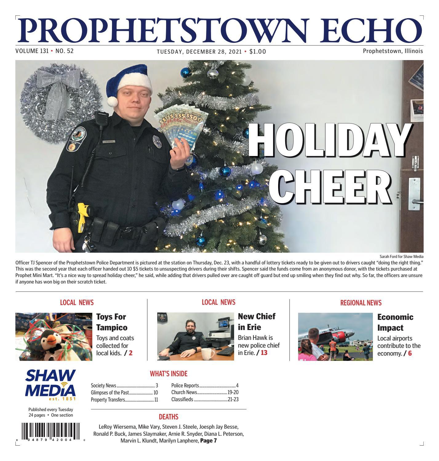 ProphetstownEcho12282021 by Shaw Media Issuu