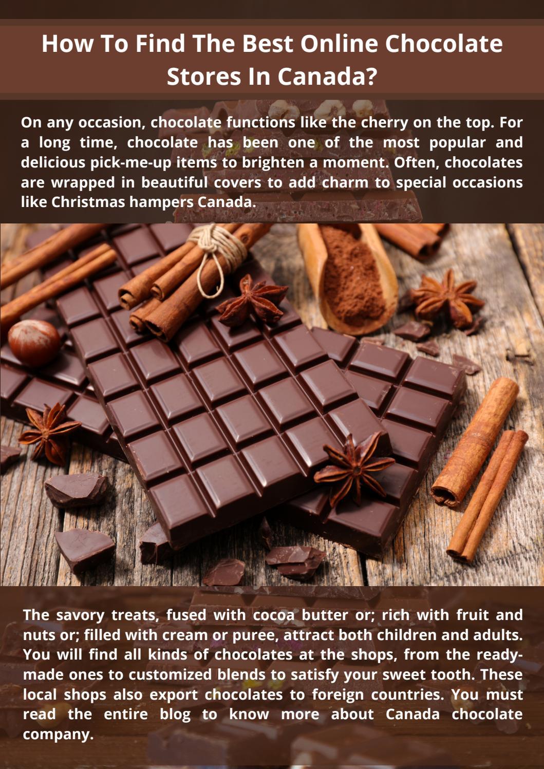 How To Find The Best Online Chocolate Stores In Canada? by Master Chocolat Issuu