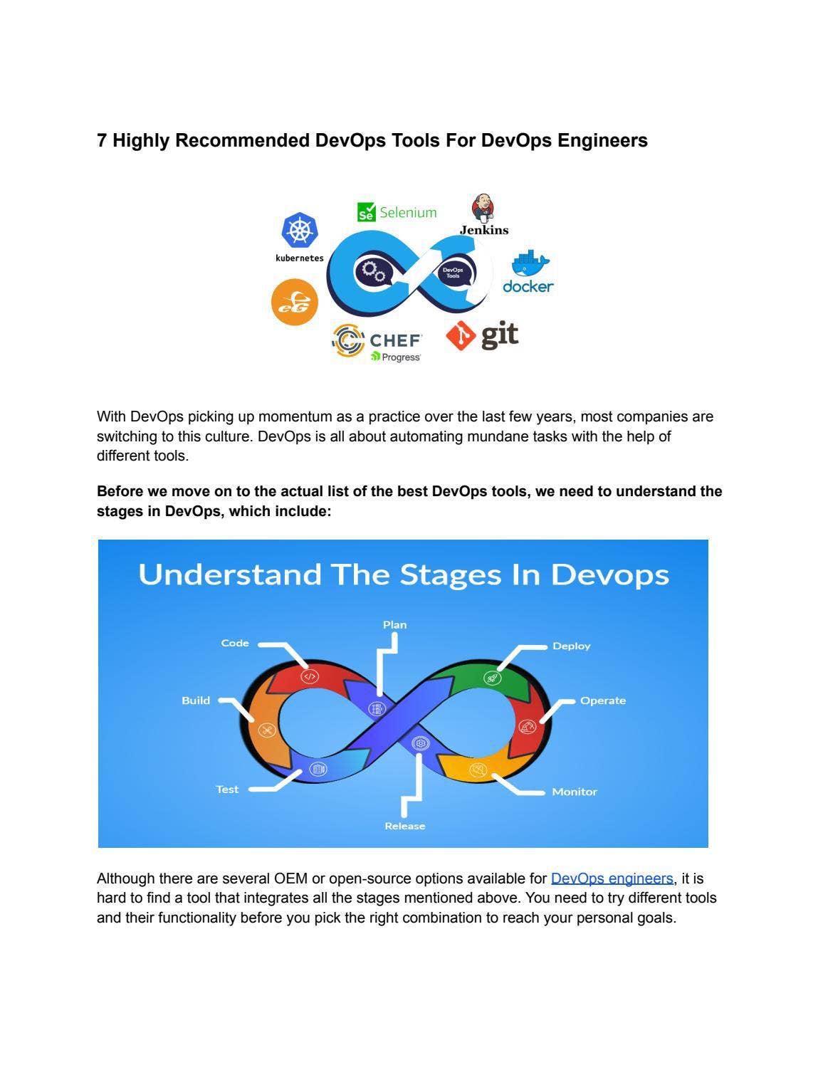 7 Highly Recommended DevOps Tools For DevOps Engineers by Bitcot - Web ...